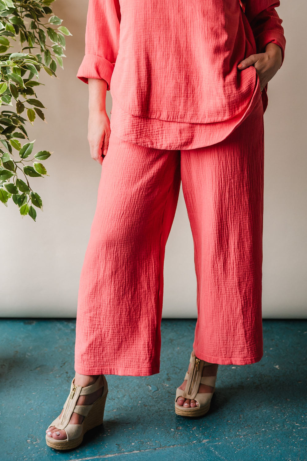 Soleil Wide-Leg Pants
