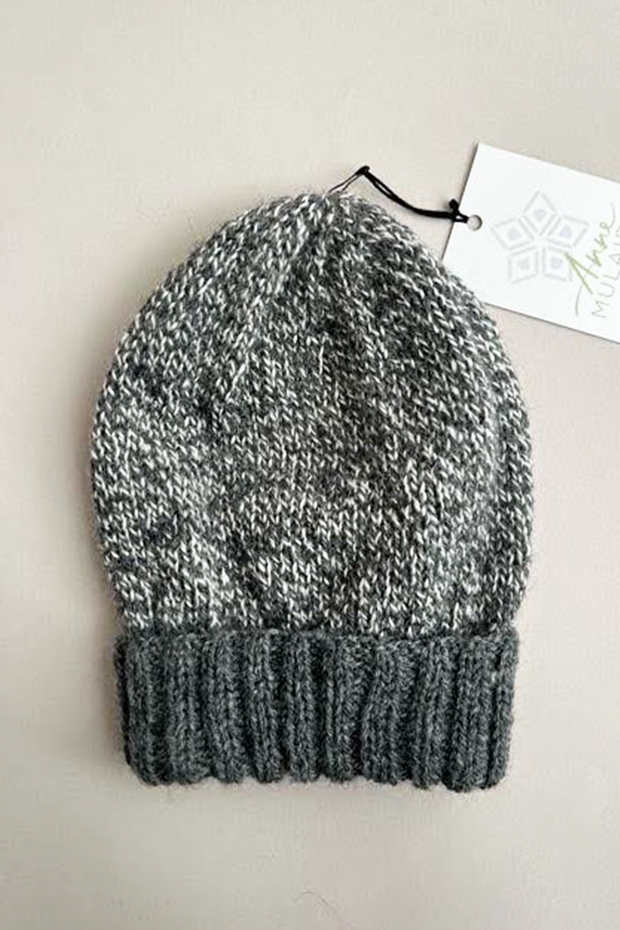 KNITS - 100% Wool Toque - Speckled Grey
