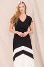 VELORA Dress- Black/ Cream