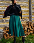 VOYAGE Skirt- Forest Teal