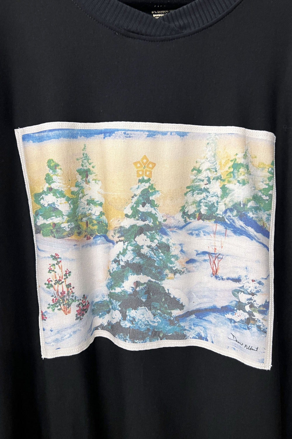 RESALE - Noel Crew Sweater -3X - Black - RE526