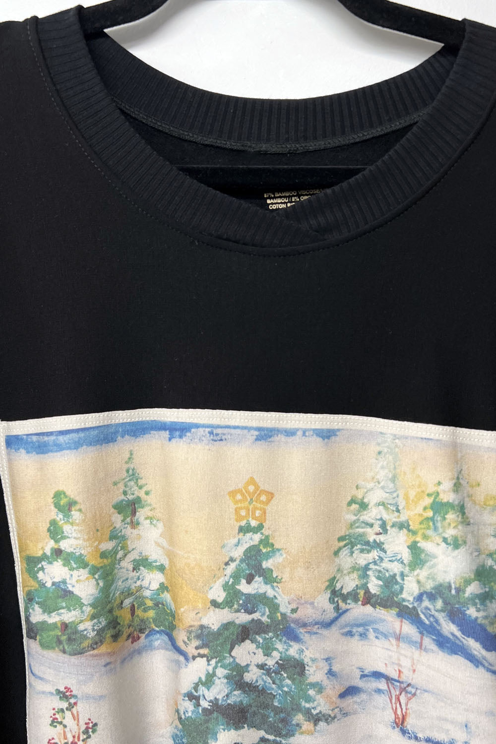 RESALE - Noel Crew Sweater -3X - Black - RE526