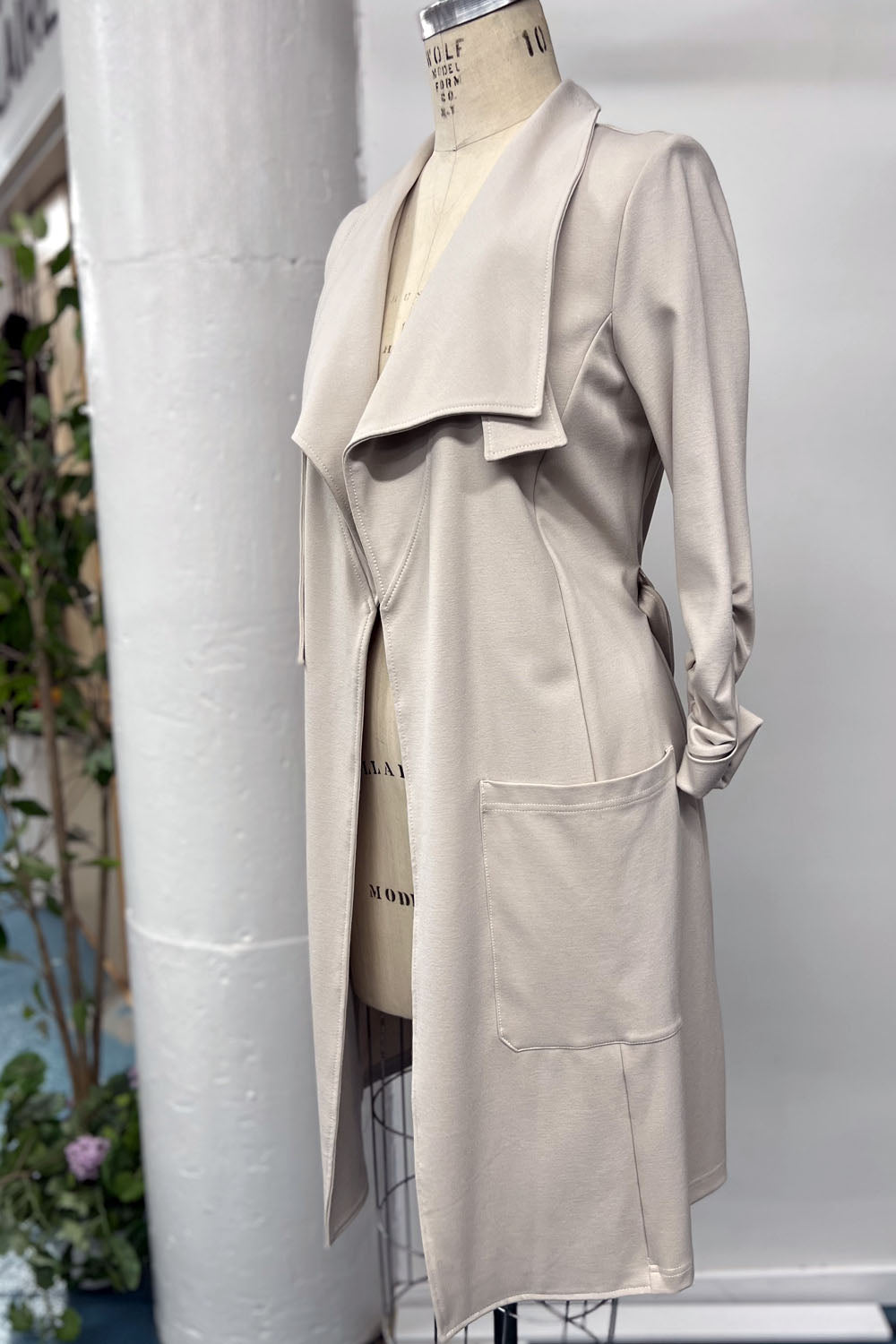 RESALE - Maude Trench Jacket  - XS/S - Almond- RE537