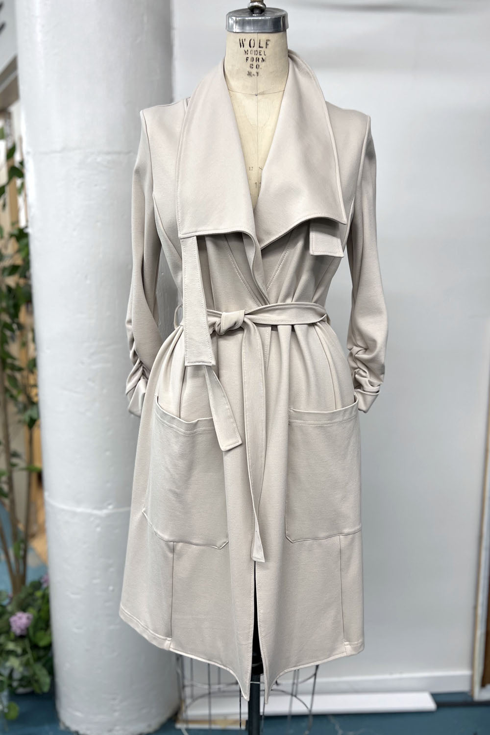 RESALE - Maude Trench Jacket  - XS/S - Almond- RE537