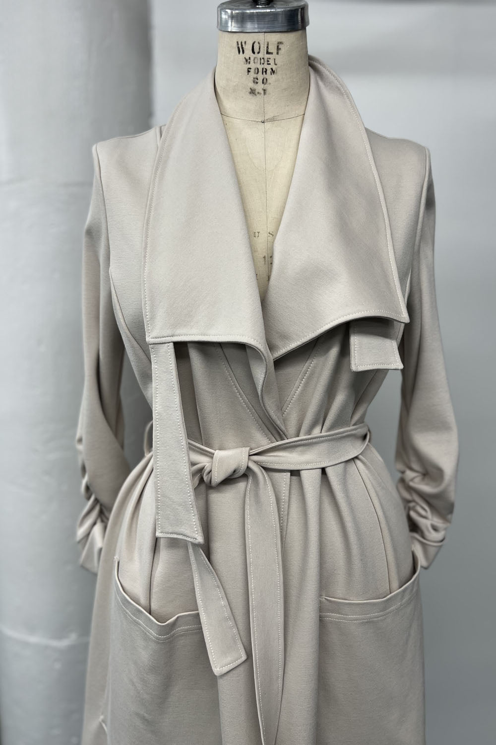 RESALE - Maude Trench Jacket  - XS/S - Almond- RE537