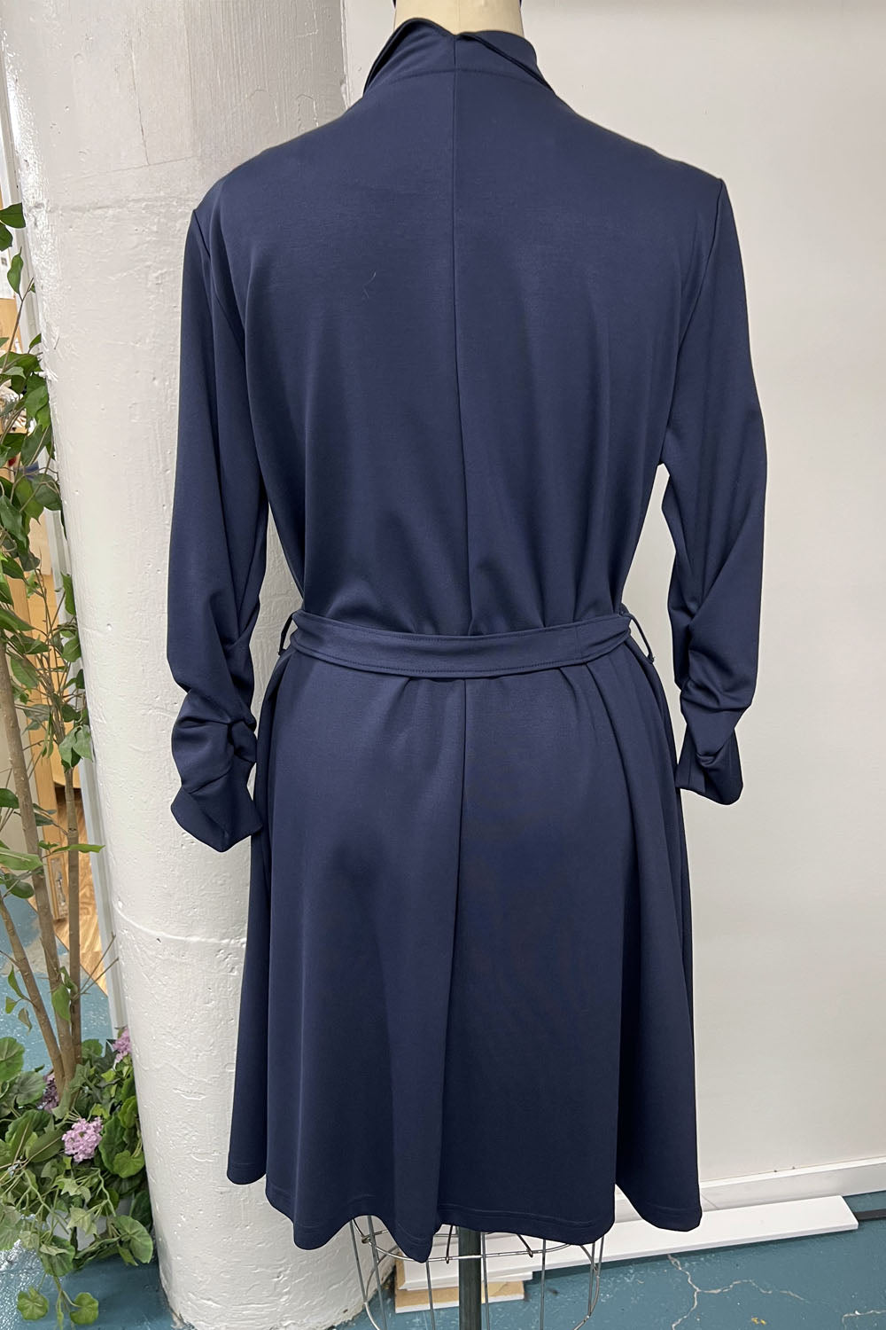 RESALE - Maude Wrap Jacket - 1X/2X - Navy - RE520