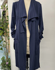 RESALE - Maude Wrap Jacket - 1X/2X - Navy - RE520