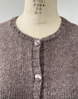 KNITS - Handknit Sweater Vest w/buttons - Champagne M