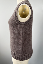 KNITS - Gilet pull tricoté à la main avec boutons - Champagne M