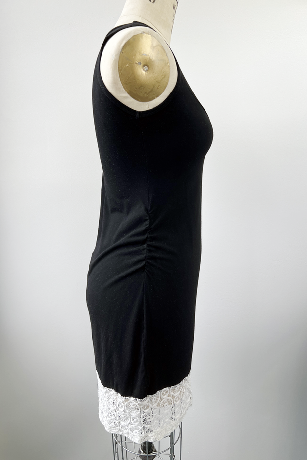 RESALE - Celena Dress -Black/cream lace - M