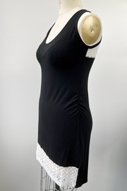 RESALE - Celena Dress -Black/cream lace - M