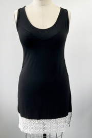 RESALE - Celena Dress -Black/cream lace - M