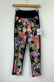 RESALE - Champagne Pant- Red floral - XS
