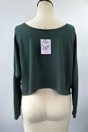 RESALE - Crop Sweater- Pine