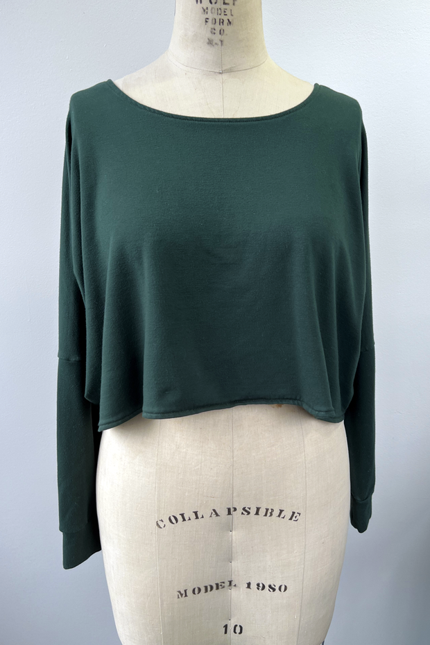 RESALE - Crop Sweater- Pine