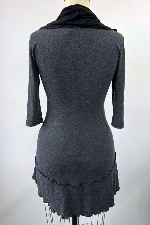 RESALE - Danielle Tunic -Charcoal/Black - S