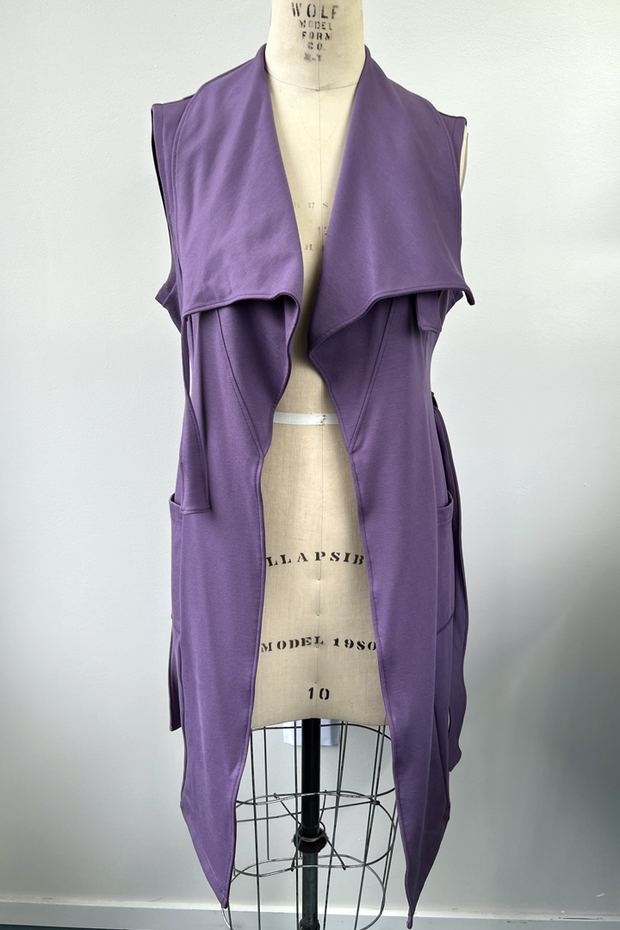 RESALE - Maude Wrap Vest - Purple - S/M