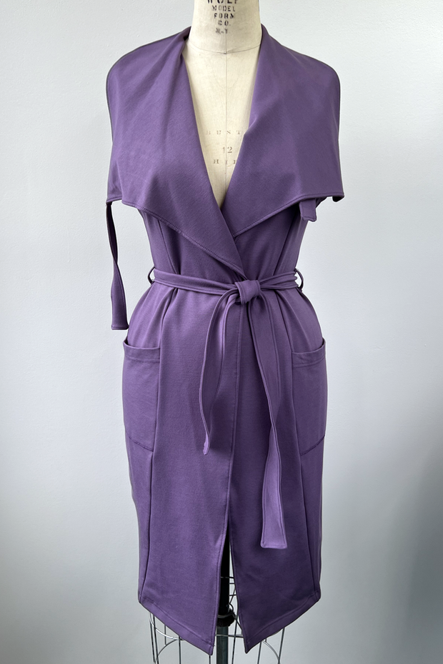RESALE - Maude Wrap Vest - Purple - S/M