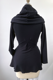 RESALE - Peplum Fleece Jacket - Black - S