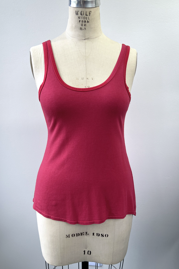 RESALE - Bamboo Tank - Sweet Red - S