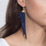 Parrot Earrings - Navy