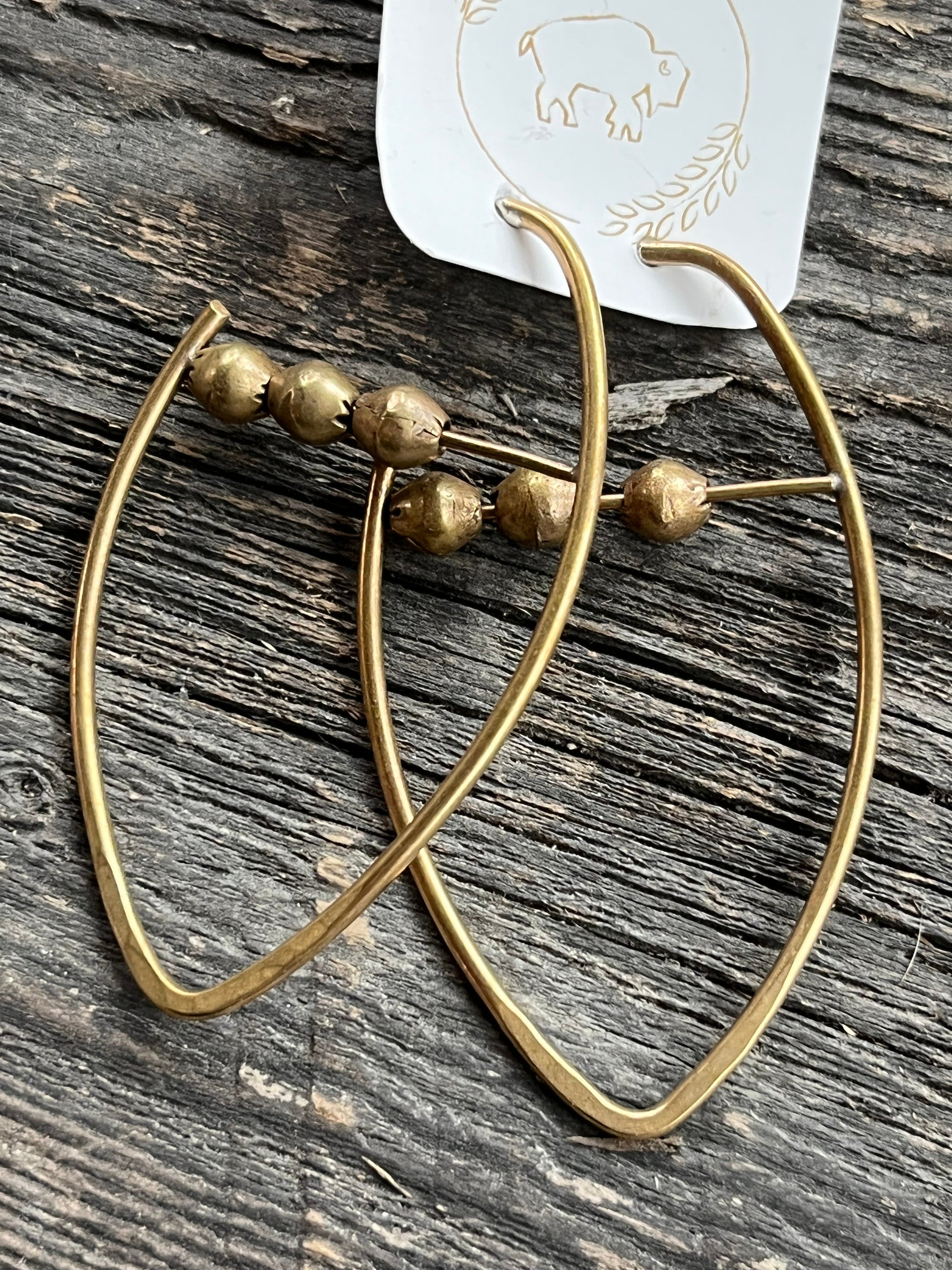 Sheppards Hook - Shield Stud Earrings- 