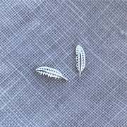 Naked Sage - Feather Studs (Silver & Gold)