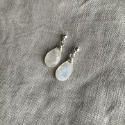 Naked Sage - Linnaea Earrings (London Topaz, Moonstone, Pink Sapphire & Labradorite)