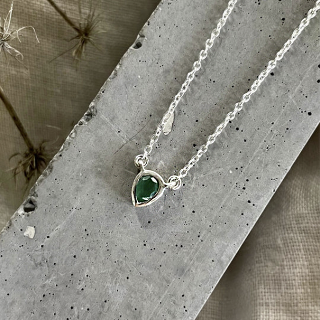 Naked Sage - Joy Necklace (Emerald, Labradorite &amp; Quartz)