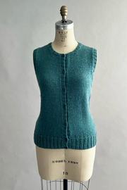 KNITS - Handknit Sweater Vest with buttons