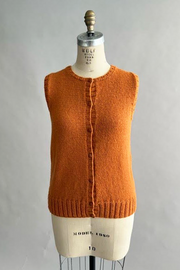KNITS - Handknit Sweater Vest with buttons