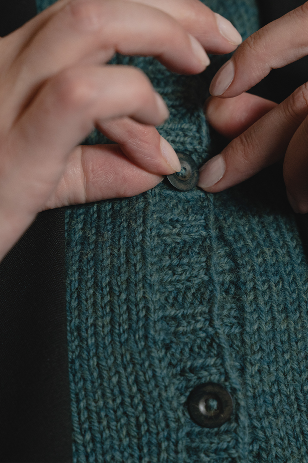 KNITS - Handknit Sweater Vest with buttons