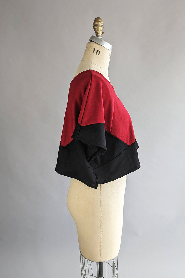 ZERO WASTE CROP Top - Scarlet Mix