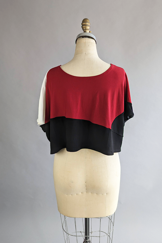 ZERO WASTE CROP Top - Scarlet Mix